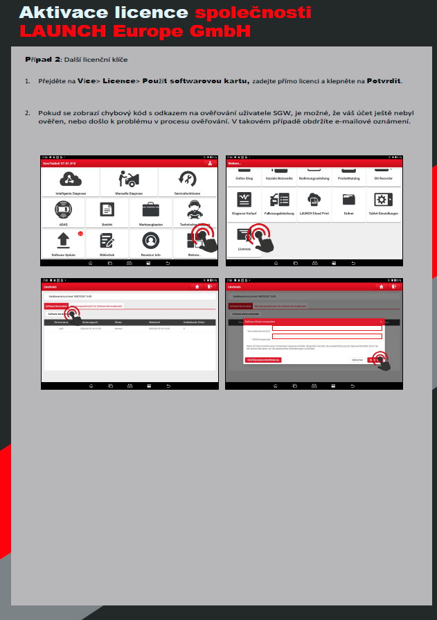 Launch Europe – Podrobný návod: Registrace na SGW Platformu (SGW Portal) 5